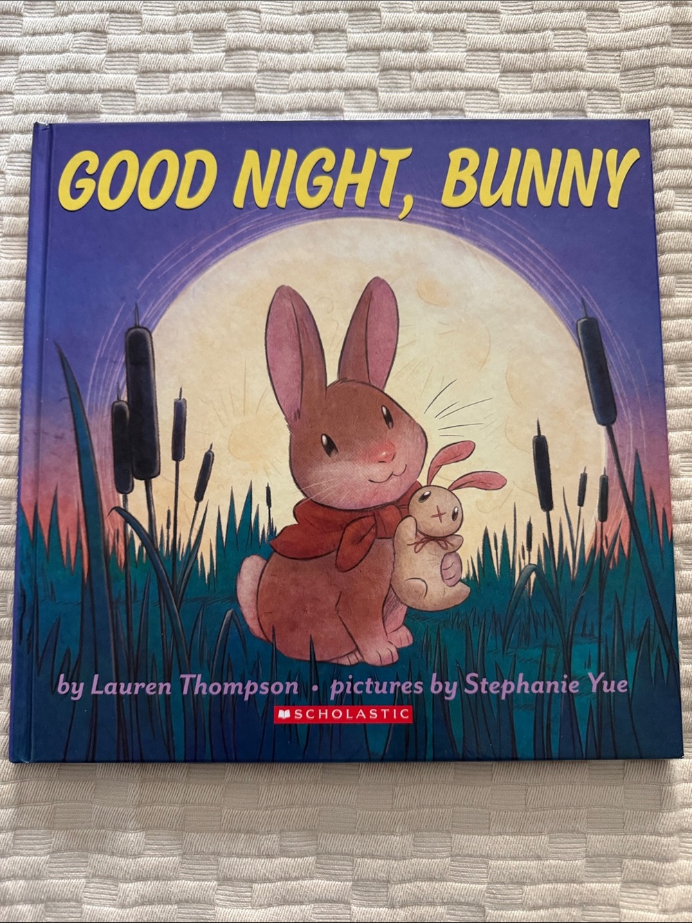 Scholastic Bunny Bedtime Story in Purple and Yellow Cover